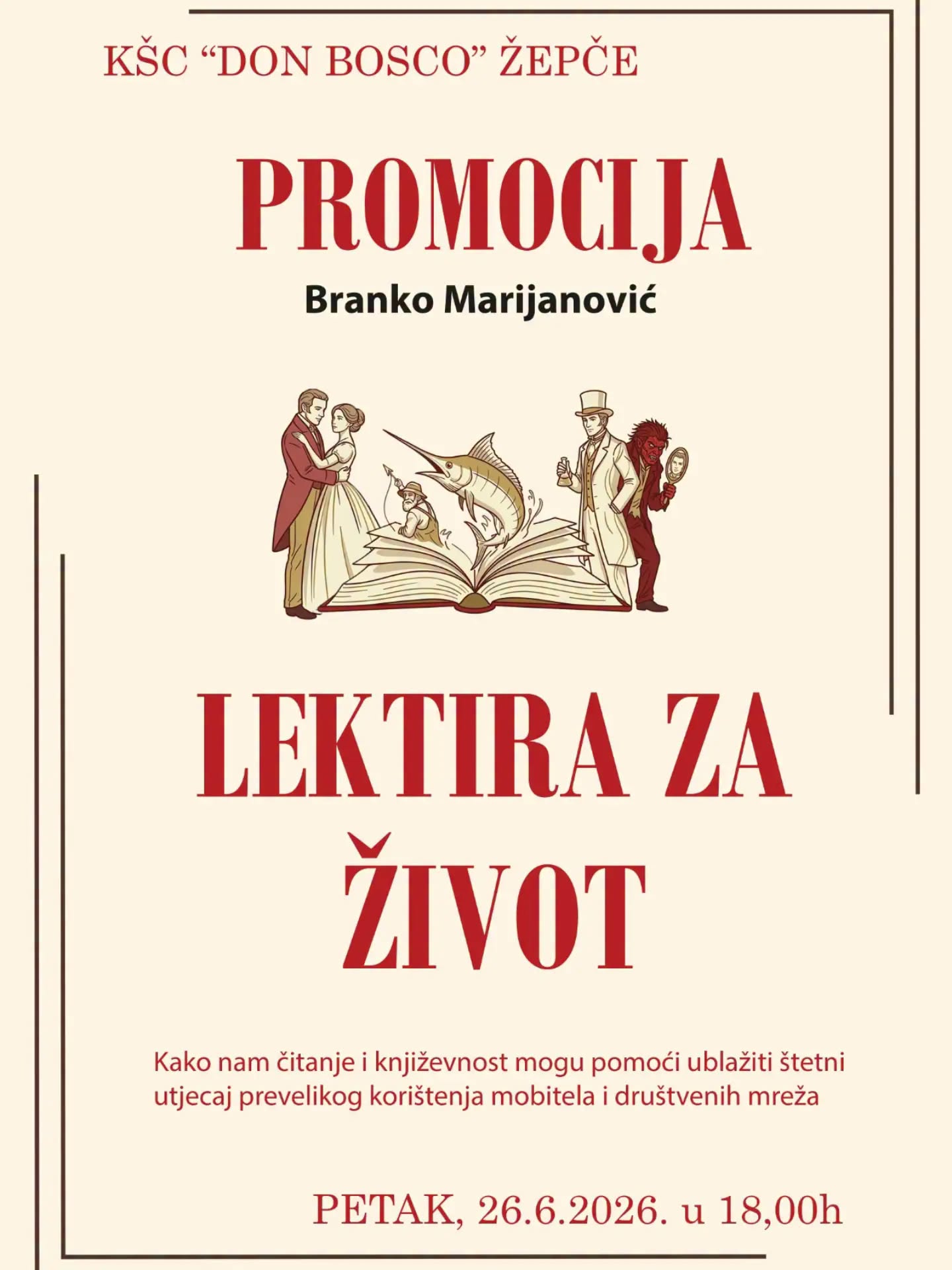 Branko Marijanović: Lektira za život – ČITANJE KAO PROTUTEŽA UTJECAJU DRUŠTVENIH MREŽA